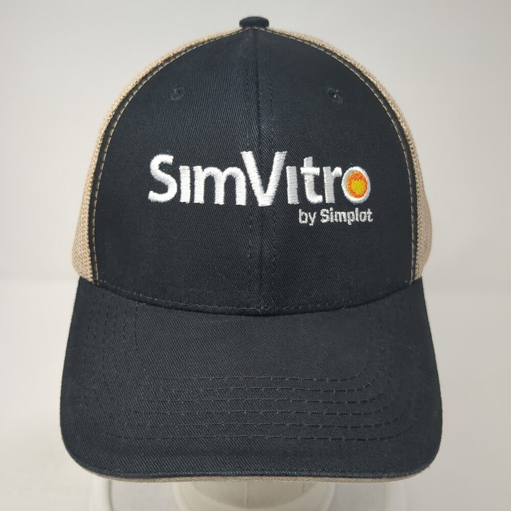 Simvitro By Simplot Strapback Trucker Hat Black O… - image 2